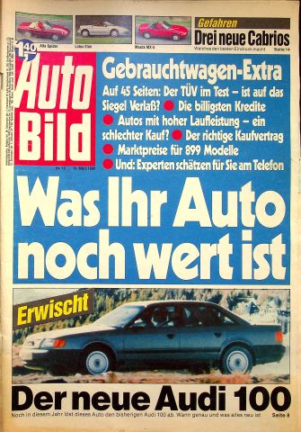 Deckblatt Auto Bild (12/1990)